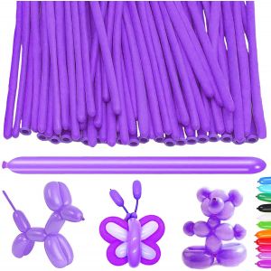 100 Pi&egrave;ces Ballon Pour Sculpture, Pourpre Long Ballons, Ballon A Modeler, Ballons Tordus Longs, Ballon Forme, Magiques Ballons En Latex, Pour Anniversaire Des Enfants, Mariage Et F&ecirc;te - Neuf