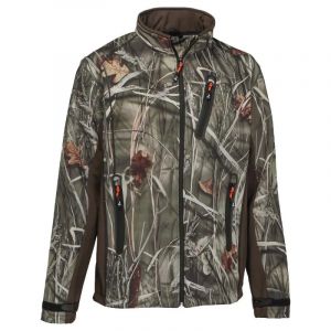 Blouson Chasse Softshell 4 Poches Polyester Camo Kaki S &Agrave; 3xl - Neuf