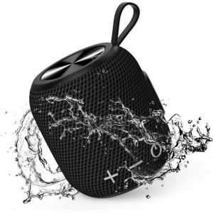 Enceinte Bluetooth Étanche Pour La Douche - Haut-Parleur Sans Fil - Pour L'Extérieur, Le Son Surround Stéréo - Portable - Pour La Maison, L'Extérieur Et Les Voyages - Noir - Neuf