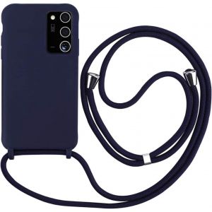 Meivs &Eacute;tui De Protection Compatible Avec Samsung Galaxy Note 20 R&eacute;glable Avec Cordon De Serrage En Silicone Bleu Fonc&eacute;[POP943352] - Neuf