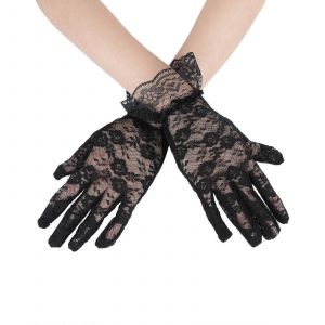 Noir Dentelle Gants Pour Femmes &Eacute;l&eacute;gantes De Mariage Et De Soir&eacute;e D'op&eacute;ra De Gants, Partie De Th&eacute; Cosplay Accessoires, Festival D'usure - Neuf