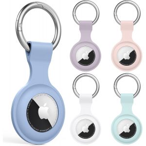 Loc-5 Pièce Étuis Pour Apple Airtag 2021,Airtag Porte Clé - Anti-Chute Et Anti-Rayures Pour Animaux Portefeuilles Et Bagages,Compatible Avec Le Nouvel Air Tag Locator Tracker Étui (Pack E) - Neuf