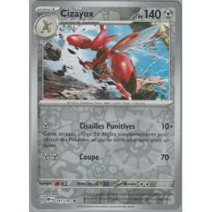 Carte Pok&eacute;mon - Cizayox - 141/197 - Holo-Reverse - Ev3 Flammes Obsidiennes - Neuf