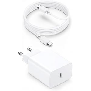 JGD-45W Chargeur USB C,Chargeur Rapide Samsung avec 2M C&acirc;bles,Charge Rapide pour Samsung Galaxy S25 Ultra/S25+/S24/S23/S22/S21/S20/S20+/Note 20/10/9/8/A73/A53/A52,UBS C Secteur Mural Alimentation Pri - Neuf