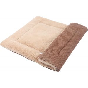 Tapis De Lit Pour Chien Coussin De Chat Lavable Doux Premium Peluche Chiens Matelas Canapé Pour Petit/Moyen/Grand Chien Xz014 (Wick Khaki,Xl (100x70cm)) - Neuf