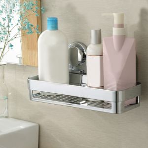 Hjlian Support Mural De Rangement Pour Shampoing, Organiseur De Salle De Bain Et De Cuisine - Neuf
