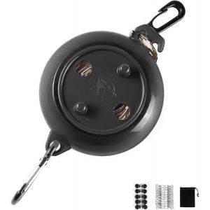 Corde A Linge CampingCorde À Linge Camping De 10m avec 10 Clips Fixes Et 20 ClipsEtendoir Linge Exterieur Retractable Adapté Aux Voyages De Camping en Intérieur Ou en Extérieur - Neuf