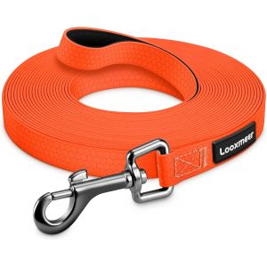Longe Pour Chien,3 M/5m/7m/10m/15m/20m/25m/30m,Laisse Chien Avec Poignée Et Sac De Rangement,Laisses Étanches Pour Chiens De Dressage De Toutes Tailles,Laisse Longue Robuste (Orange).[C2] - Neuf