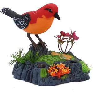 Perroquet Parlant &Eacute;lectronique, Chantant Un Oiseau Gazouillant Avec Activation Du Capteur De Mouvement Ponciation Jouet Animal &Eacute;lectrique - Neuf