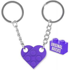 Kal-Porte-Clés Pour Couples Originaux | Briques Authentiques | Crémaillère Nouvelle Maison | Briques De Construction Originales | Idée Saint Valentin Anniversaire Voiture Puzzle - Neuf