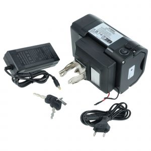 Extensilo Batterie Compatible Avec Sfm V&eacute;lo &Eacute;lectrique (14ah, 24v, Li-Ion, Incl. Chargeur) - Noir - Neuf