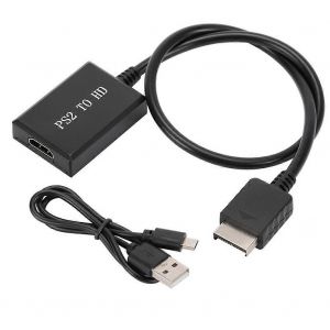 Pour PS2 vers HD Audio Video Converter Adaptateur 1080P Prise en charge des modes d'affichage PS1/2/3 pour HDTV PC Ful - Neuf