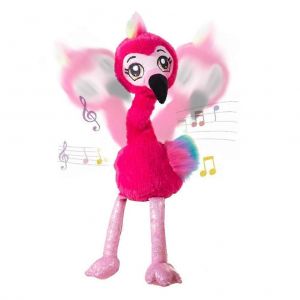 Flamant rose en peluche dansant, jouet électrique en peluche, parlant, chantant et dansant, jouets animaux multifonctionnels pour enfants - Neuf