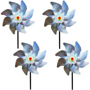 Effaroucheur d'oiseaux décoratif Jardin Spike Anti Pigeon Oiseau Dissuasion Moulin à vent réfléchissant Moulin à vent pour Prot - Neuf