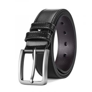 Mens Ceintures De Grand Et De Haute Taille 36""-70"" Les Hommes De Ceinture En Cuir De Travail Occasionnel Robe De Ceinture,Noir - Neuf