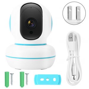 Camera de surveillance IP Wifi 1080p pour la securite a domicile, compatible avec Amazon Alexa (prise americaine) - Neuf