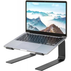 Laptop Stand, Ergonomic Laptop Stand for Desktop, Laptop Stand Compatible with 10-17.3 Inch Laptops, Black - Neuf
