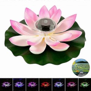 Énergie Solaire Led ""Fleur De Lotus,Flottant,Étang,Piscine Veilleuse - Neuf