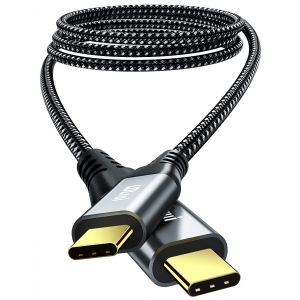 TYE-Câble vidéo USB-C de 1,8 m, USB 3.1 Gen 2, sortie vidéo 4 K 60 Hz, charge rapide de 100 W, câble de transfert de données SuperSpeed de 10 Gbit/s pour iPhone 16/15, MacBook Pro, Galaxy S22/S21, - Neuf