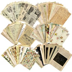 180pcs Scrapbooking Papier Vintage 20x14 Cm R&eacute;tro D&eacute;coratif Papier De Scrapbooking Fournitures Bullet Journal Scrapbooking Accessoires Pour Artisanat Diy Album Photo Collage Agenda Carnet Calendrier - Neuf