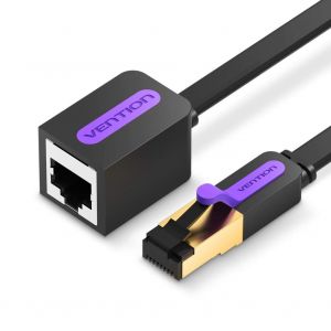 0,5M Rallonge RJ45 Cable Ethernet CAT 7 R&eacute;seau C&acirc;ble Extension M&acirc;le &agrave; Femelle 10Gbps 600MHz,Compatible avec PC,Panneau de Brassage,TV Box,Imprimante R&eacute;seau,Modem,Switch Ethernet - Neuf