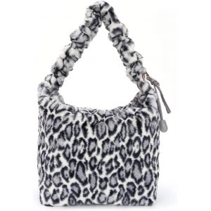 Sac &agrave; Bandouli&egrave;re en Fourrure de L&eacute;opard pour Femme,sac &agrave; main en Peluche,Grand Sac Fourre-tout,Sac &agrave; Poign&eacute;e Sup&eacute;rieure pour L'automne et L'hiver - Neuf