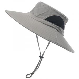 Chapeau Homme Femme Soleil Ete Anti Uv Outdoor Randonnée Bucket Hat Pliable Étanche Pour Safari,Voy - Neuf