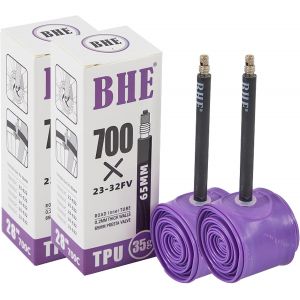 Subzonal-2 Pcs 85mm 700x23-32c Tube De V&eacute;lo De Route, Chambre A Air Tube Tubulaire L&eacute;ger &Agrave; Bouche Fran&ccedil;aise,Tube De Route,Tubes &Agrave; Air 700 Tube De,Tpu V&eacute;lo De Route Ultral&eacute;ger 35g - Neuf