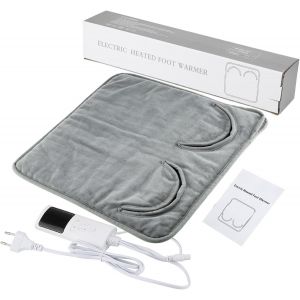 Jgd-Chauffe Pieds &Eacute;lectrique 2 En 1 Coussin Chauffant Avec 9 R&eacute;glages Chaleur, 4 Minuteries, Coussin Chauffant &Eacute;lectrique Double Face &Agrave; Chauffage Rapide Pour Les Pieds, Dos, Cadeaux Pour Femmes Et Ho - Neuf