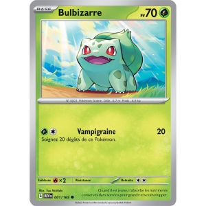 Carte Pokémon - Bulbizarre - 001/165 - Ev3,5 - 151 - Neuf