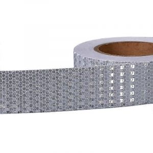 Ruban d'avertissement réfléchissant de 5 cm x 25 m,ruban de sécurité réfléchissant autocollant - Neuf