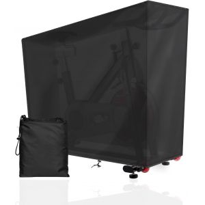 Housse Velo Appartement Exterieur Int&eacute;rieur Marque Francaise Imperm&eacute;able/142x 123 X 113 X 58cm/Housse Protection V&eacute;lo Couverture Bache V&eacute;lo Fitness Durable Noir Ext&eacute;rieur + 1x Sac De Rangement - Neuf