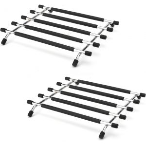 Jexnovashop-Lot De 2 Dessous De Plat Pour Plan De Travail De Cuisine, Protection De Plan De Travail De Cuisine, En Acier Inoxydable, R&eacute;sistant &Agrave; La Chaleur, Antid&eacute;rapant, Dessous De Plat Pour Po&ecirc;les - Neuf