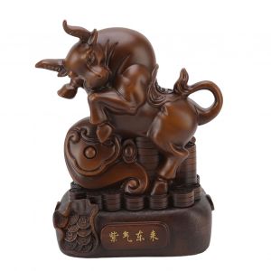 Hjlian Decoration De Vache Porte-Bonheur, Modele De Decoration Feng Shui Pour La Maison, Cadeau De Pendaison De Cremaillere Pour Meuble Tv Ou Bureau - Neuf