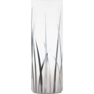 Subzonal-Lampe De Chevet Rivato, Lampe De Table &Eacute;l&eacute;gante En Verre Avec D&eacute;cor, Luminaire De Salon En Ch, Blanc, Avec Interrupteur, Douille E27 - Neuf