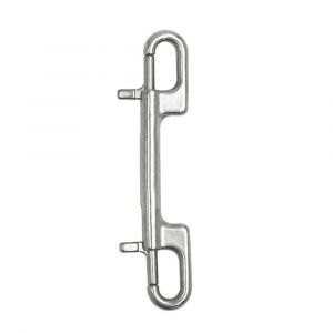 1pc 316 Acier Inoxydable Pivotant Oeil Boulon Ressort Mousqueton Double Tête Crochet Marine Plongée D Anneau Mousquetons Avec Pivotant #E - Neuf