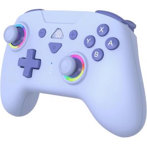 Eryi-- Manette Sans Fil Pour Switch 2 / Switch - Bluetooth Avec Led, Vibrations Et Gyroscope - Sweet Bleu - Neuf