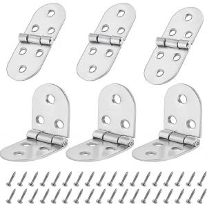 6pcs charnière pliante bord métallique armoire bout à bout charnière charnière de table pliante à 270 degrés - Neuf