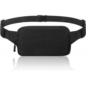 JEXNOVASHOP-Sacs Banane Running, Ceinture de Course Universelle pour Femme et Homme, Sac de Sport en Nylon avec Bandoulière Réglable, Pochette Ceinture de Voyage Sécurisée pour Course Cyclisme Randon - Neuf