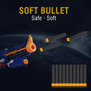 400pcs 7.2cm Soft Safety Eva Foam Refill Bullets Fl&eacute;chettes Pour Enfants Toy Gun (Noir) - Neuf