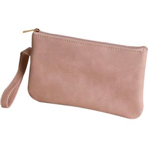 MAA-Sac téléphone en Cuir rétro Sac cosmétique Portable pour Femme,Trousse de Toilette Fille Femme Plusieurs partitions de spécifications Petit de Rangement Multifonction,cosmétique,Rose - Neuf