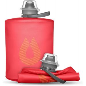 Apt-Stow (500 Ml, 17 Oz) ¿ Bouteille D'eau Pliable ¿ Bouteille De Voyage Ultra Légère Et Pliable, Flacon Souple Pour Ski, Randonnée, Vélo Ou Escalade ¿ Redwood Red - Neuf