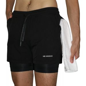 Tzf-Short Sport Homme Doublé Respirant Séchage Rapide Confortable. Idéal Tous Sports Running, Fitness, Vélo, Musculation, Tennis - Neuf