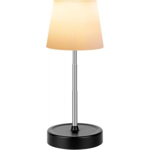 Cheng-Lampe De Table Led Sans Fil, Dimmable Lampe De Table Rechargeable, Rgb 16 Couleurs Tactile Lampe De Bureau, Réglable En Hauteur, Avec Télécommande, Convient Pour L'intérieur Et L'extérieur - Neuf