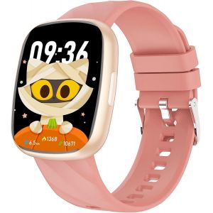 Fitness Tracker Montre Enfant Connectée Ou Non Connectée,Montre Intelligente Avec 100+ Modes De Sport,Podomètre,Moniteur De Sommeil,1.75"" Smartwatch,Cadeau Ado Garçon Fille 5-16 Ans L'or - Neuf