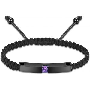 Kal-Bracelet Urne Funéraire Tressé Réglable Pour Homme Et Femme Bracelet Urne Tressé Artificiel Pour Cendres - Neuf