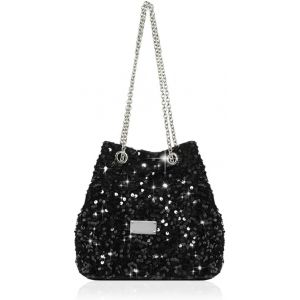 TZF-Pochettes et Clutches Femme,Sac Paillettes,Pochette Ceremonie Mariage,Pochette Soiree Femme Chic,Pochettes Sac a Main Seau,Sacs D'épaule Femmes,Sacs Bandoulière Elegant pour Fete Voyage - Neuf