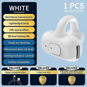 &iquest;&iquest;couteurs Bluetooth &iquest;&iquest; conduction osseuse de 4e g&iquest;&iquest;n&iquest;&iquest;ration, mini-&iquest;&iquest;couteurs intra-auriculaires avec clip d'oreille, st&iquest;&iquest;r&iquest;&iquest;o Hi-Fi, TWS, sans fil, pour le sport et les jeux, avec micro int&iquest;&iquest;gr&iquest;&iquest;. - Neuf