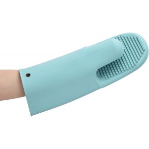 Gants De Four En Silicone Gants De Four Résistants À La Chaleur Gants De Four Antidérapants Gants De Four Épais Imperméables Gant De Cuisine Extra Long Pour La Cuisine Et Le Barbecue(Vert) - Neuf