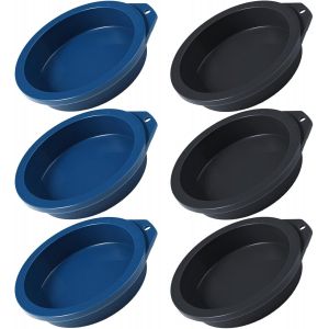 Lot De 6 Moules En Silicone Pour Friteuse À Air,10 Cm,Pour Hamburgers Et Mini Tartes Arc-En-Ciel - Neuf